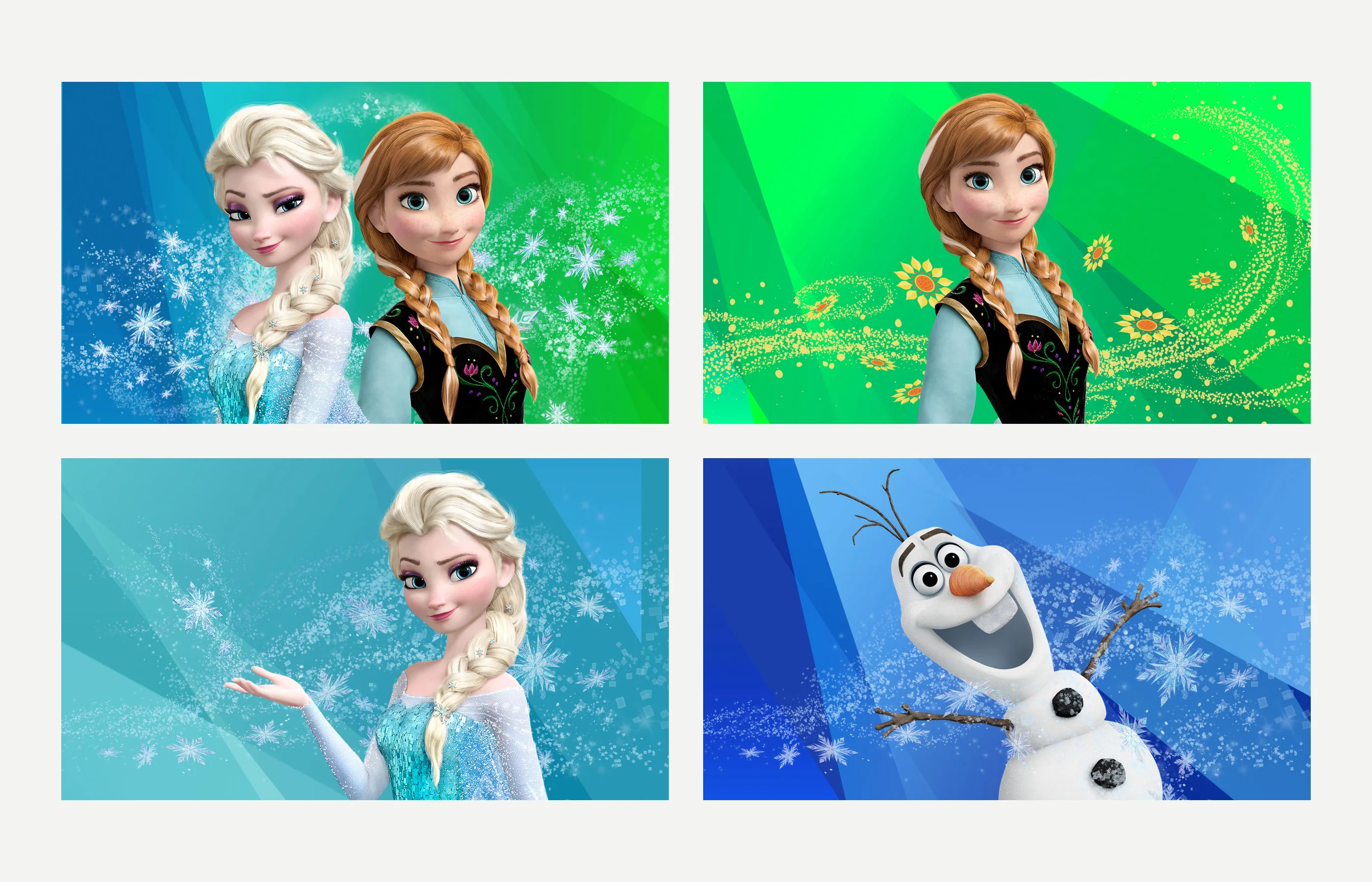 New Facebook covers for Frozen, Anna, Elsa and Olaf