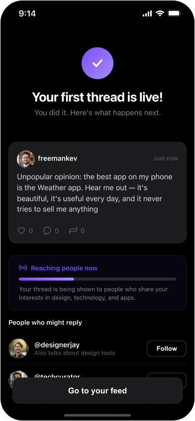 Post-Publish Celebration Moment